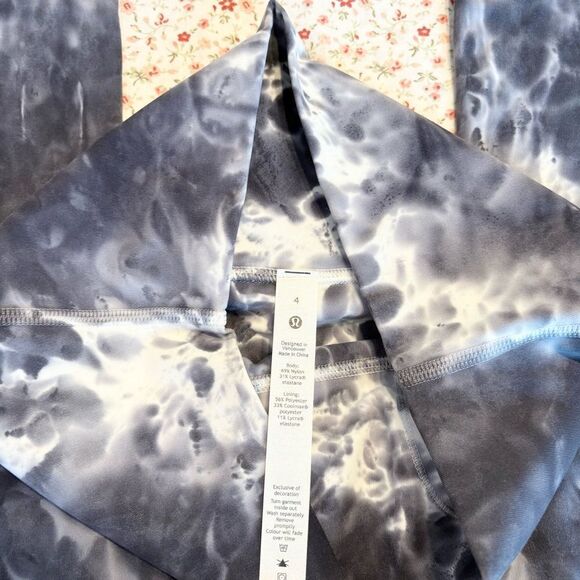 Lululemon Wunder Under Marble Dye High Rise Crop 21" - Picture 7 of 9